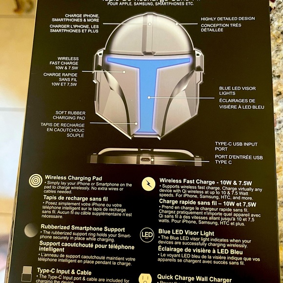 Wireless charging pad - Mandalorian brand new never opened - Picture 2 of 2